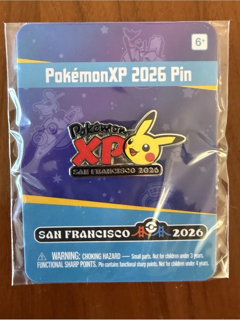 Pokemon XP World Championships Attendee Pikachu Pin 2026